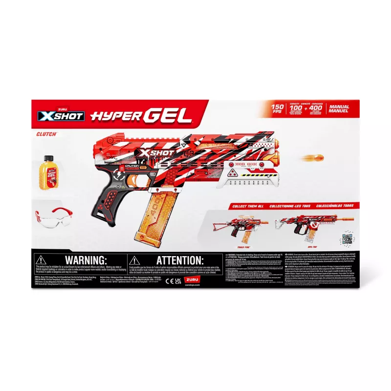 Zuru XSHOT Hyper Gel Clutch vystreľovač gélových guličiek, 1500 gélových guličiek