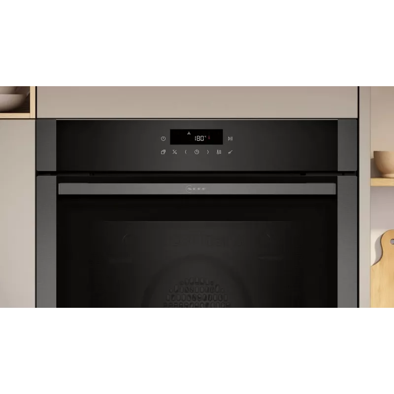 Vstavaná rúra NEFF N 50 B6ACJ7AG3 — 71 l, 3600 W, dotykové ovládanie, grafit/čierna