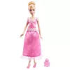 Disney Princess 2-in-1 príbehy Cinderella módna bábika s 2 nasadzovacími vrchnými dielmi, 2 sukňami a 9 doplnkami
