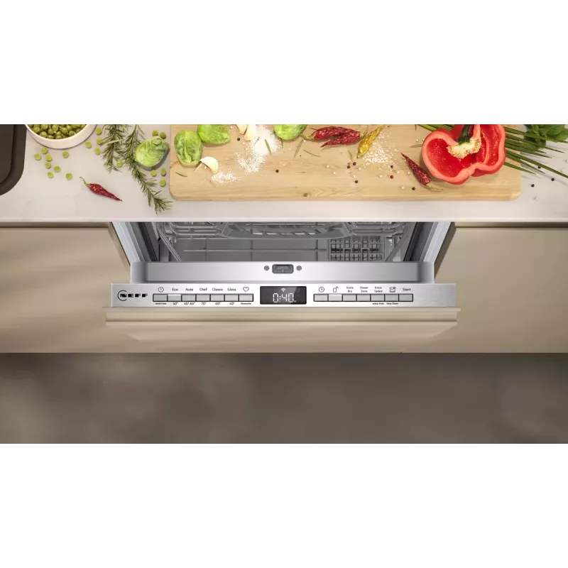 Umývačka riadu NEFF S853HKX20E plne integrovateľná Slimline 10 súprav riadu, Home Connect, 46 dB