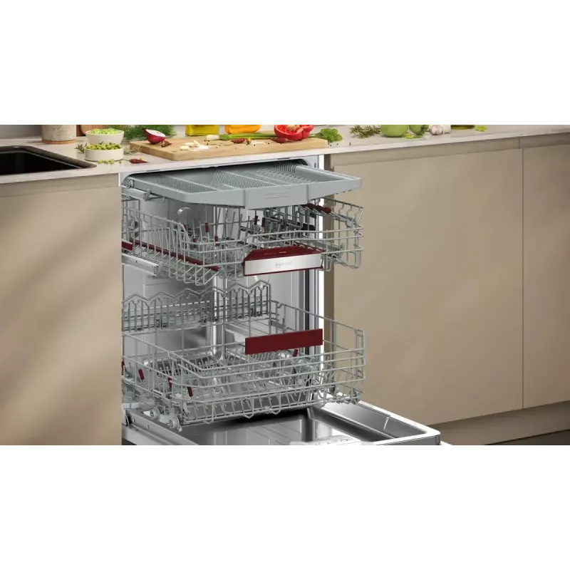 Umývačka riadu NEFF S255ECX15E plne integrovaná, 14 súprav riadu, energetická trieda A, 42 dB, Home Connect
