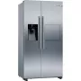 Bosch Serie 6 KAG93AIEP chladnička s mrazničkou Side-by-Side, voľne stojaca, 560 l (369 l + 191 l), dávkovač ľadu a vody, E, nerezová oceľ