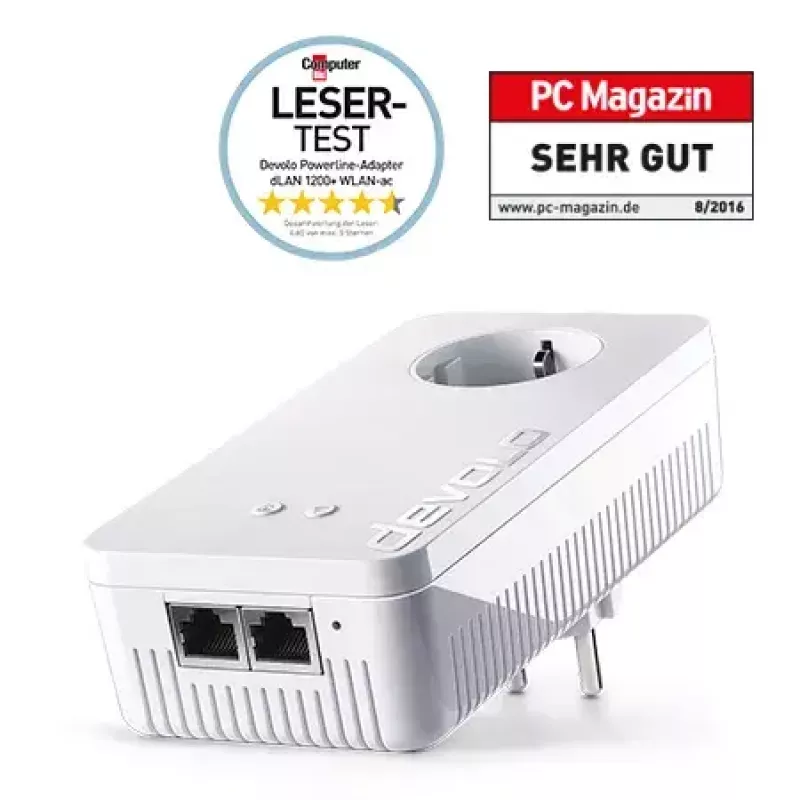 WiFi opakovač Devolo AC 1000 Mbit/s biely