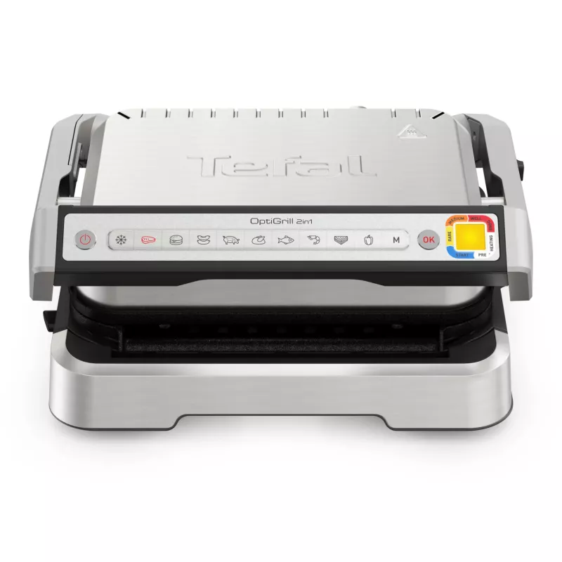 Kontaktný gril Tefal OptiGrill 2in1 GC773D nerez 2100 W