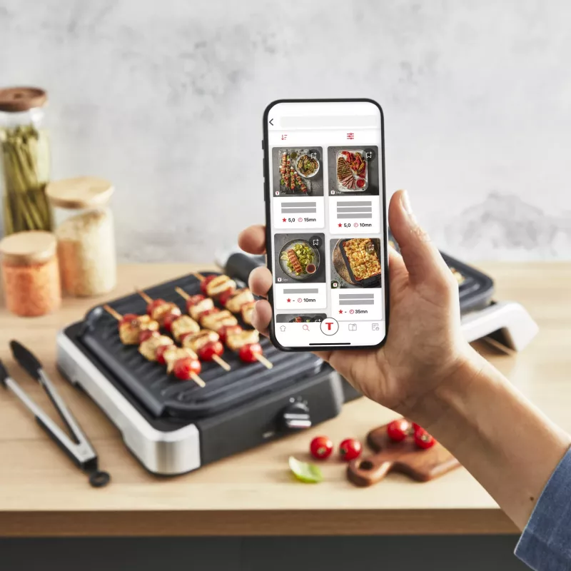 Kontaktný gril Tefal OptiGrill 2in1 GC773D nerez 2100 W