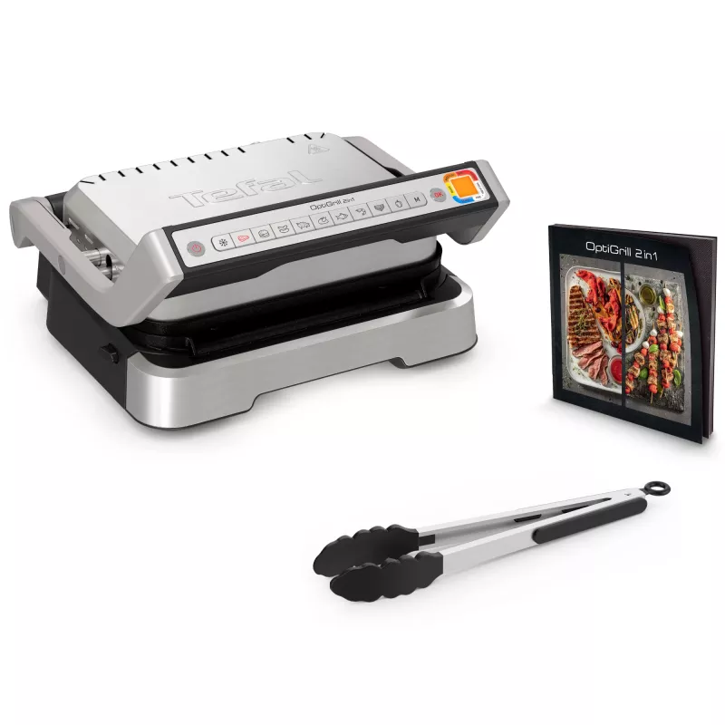 Kontaktný gril Tefal OptiGrill 2in1 GC773D nerez 2100 W