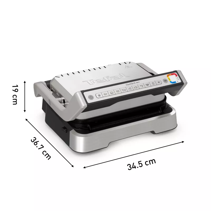Kontaktný gril Tefal OptiGrill 2in1 GC773D nerez 2100 W