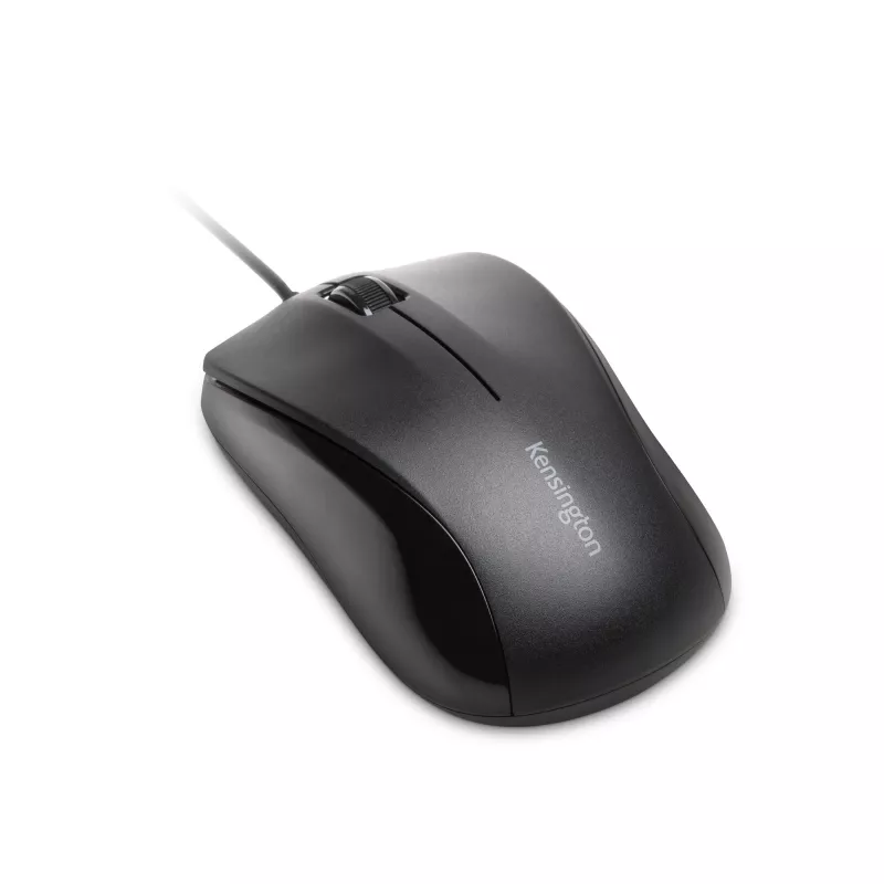 Kensington Wired ValuMouse, obojručná, optická, USB Type-A, 1000 DPI, čierna