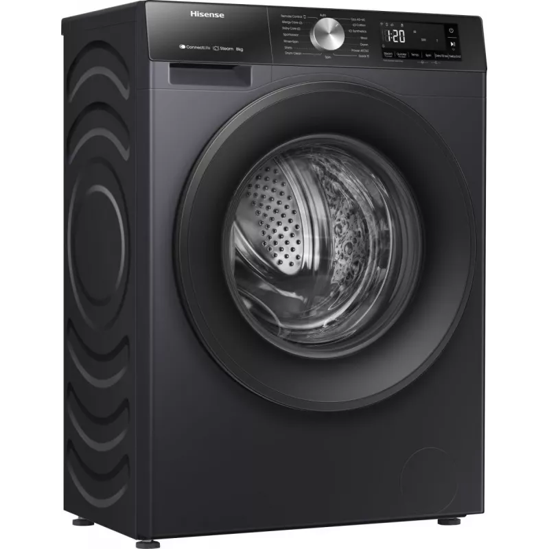 Hisense WF3S8043BB3 práčka s predným plnením 8 kg 1400 ot/min čierna