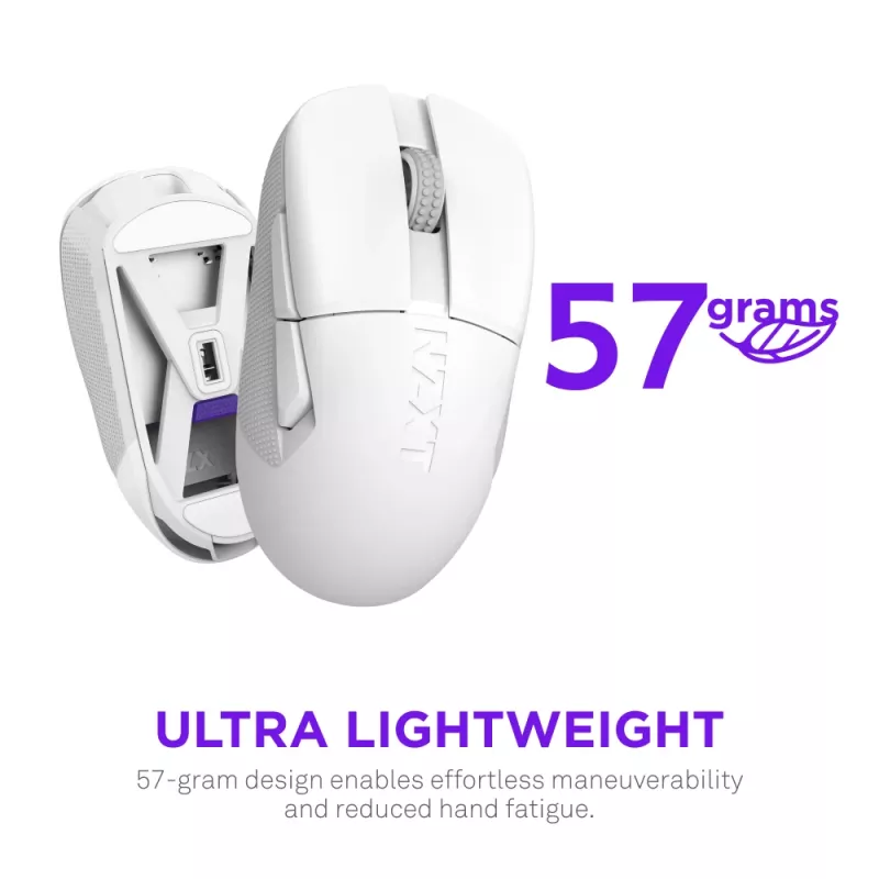 NZXT Lift Elite Wireless herná myš biela