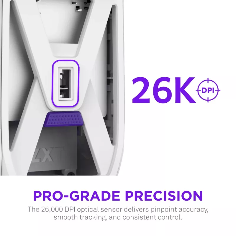 NZXT Lift Elite Wireless herná myš biela