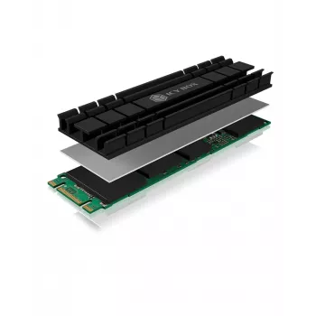 ICY BOX IB-M2HS-701 M.2 NVMe SSD chladič/chladič čierny 1 ks