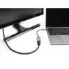Delock 60020 video adaptér USB-C samec na HDMI samica, 4K 60 Hz, HDR, HDCP, DP Alt Mode, 0,15 m, sivá/čierna
