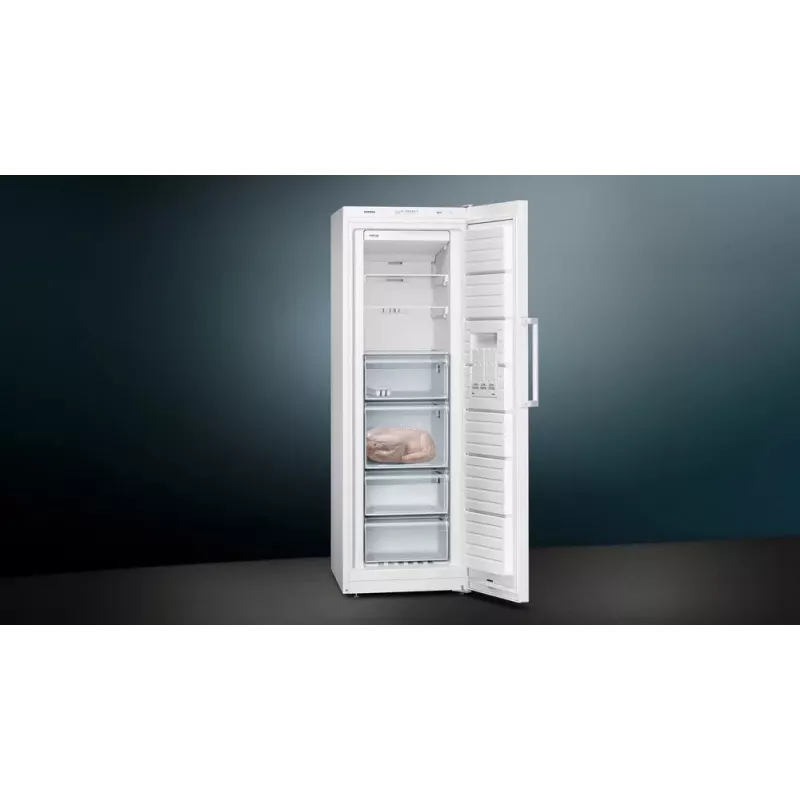 Siemens iQ300 GS33NVWEP vertikálna mraznička, 225 l, trieda E, biela