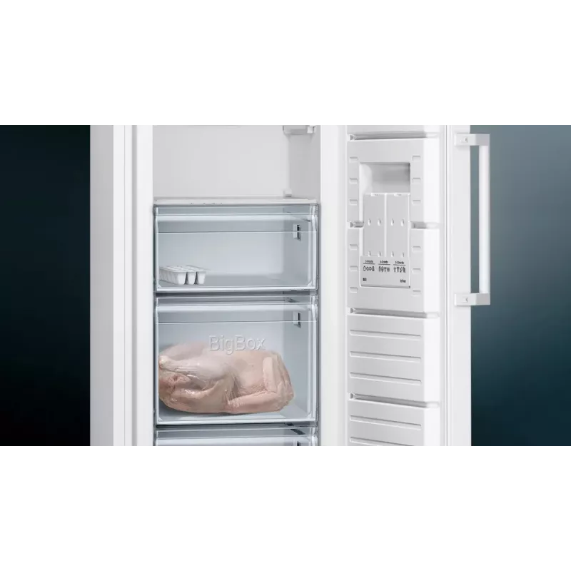 Siemens iQ300 GS33NVWEP vertikálna mraznička, 225 l, trieda E, biela