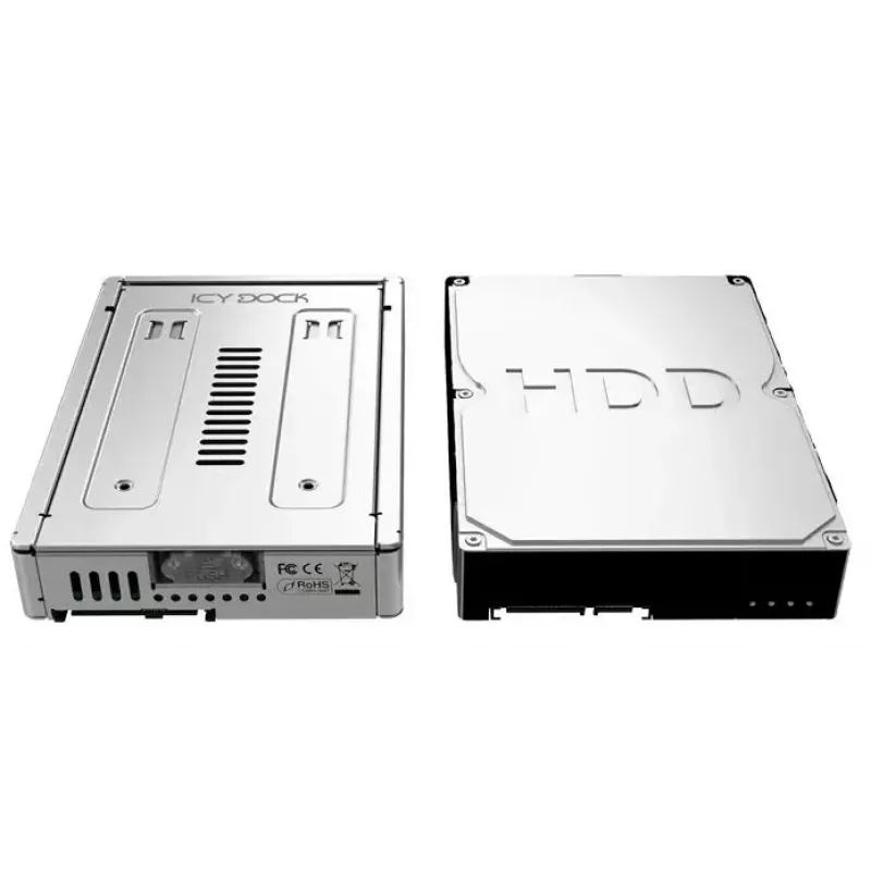 Cremax ICY Dock MB982IP-1S - adaptér na ukladanie diskov - 8,9 cm na 6,4 cm (3.5 na 6,40cm (2.5)) - strieborný (MB982IP-1S-1)