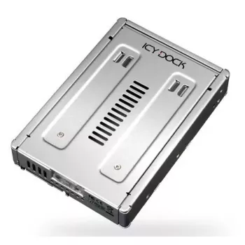 Cremax ICY Dock MB982IP-1S - adaptér na ukladanie diskov - 8,9 cm na 6,4 cm (3.5 na 6,40cm (2.5)) - strieborný (MB982IP-1S-1)