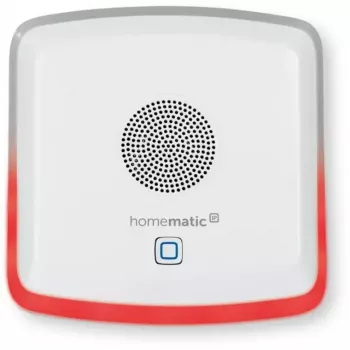 Signalizačný vysielač HomeMatic HmIP-MP3P rádiový biely — bezdrôtový signalizátor pre systém Homematic IP