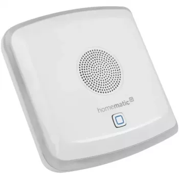Signalizačný vysielač HomeMatic HmIP-MP3P rádiový biely — bezdrôtový signalizátor pre systém Homematic IP
