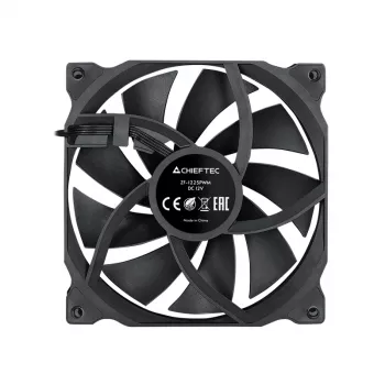 Chieftec ZF-1225PWM počítačový chladiaci systém ventilátor do počítačovej skrine 12 cm čierny 1 kus