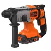 Vŕtačka Black & Decker BCD900E2K-QW 1880 RPM SDS Plus, 2,5 Ah akumulátor