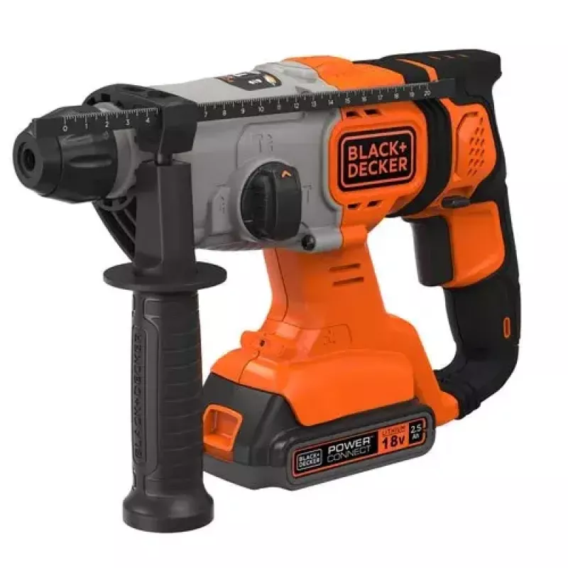 Vŕtačka Black & Decker BCD900E2K-QW 1880 RPM SDS Plus, 2,5 Ah akumulátor