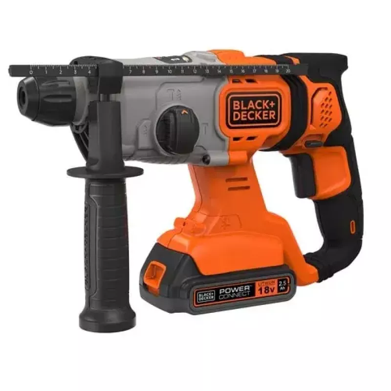 Vŕtačka Black & Decker BCD900E2K-QW 1880 RPM SDS Plus, 2,5 Ah akumulátor