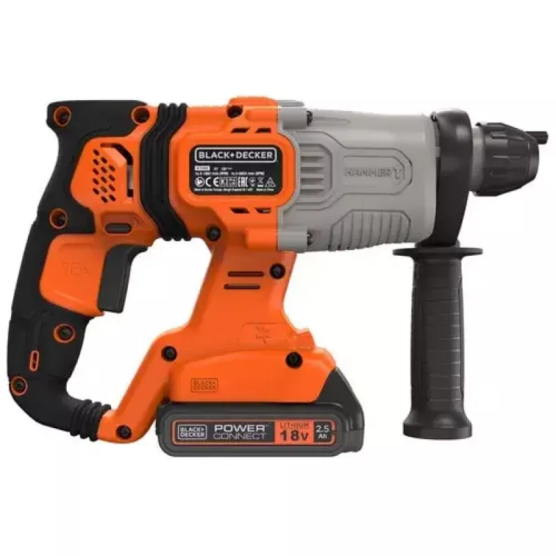 Vŕtačka Black & Decker BCD900E2K-QW 1880 RPM SDS Plus, 2,5 Ah akumulátor
