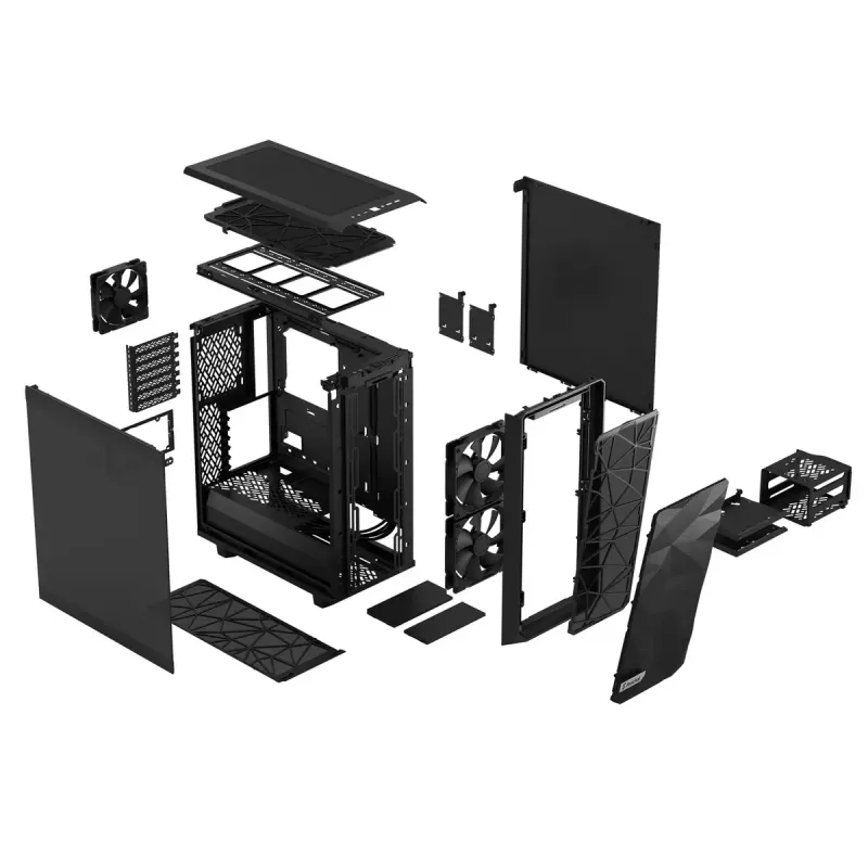 PC skriňa Fractal Design Meshify 2 Compact Tower čierna