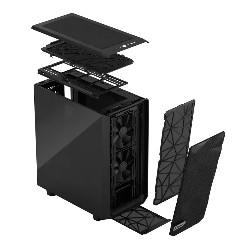 PC skriňa Fractal Design Meshify 2 Compact Tower čierna