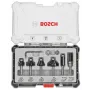 Sada fréz Bosch, 6 ks, stopka 6 mm