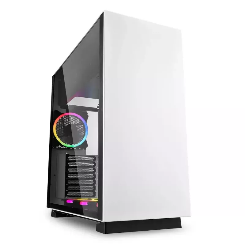 PC skriňa Sharkoon Pure Steel RGB Midi Tower biela