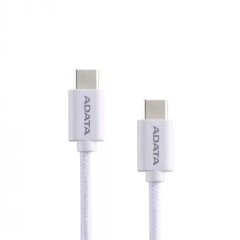 Kábel USB-C na USB-C ADATA CACC-200PN-WH, USB 2.0, 2 m, biely