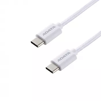 Kábel USB-C na USB-C ADATA CACC-200PN-WH, USB 2.0, 2 m, biely