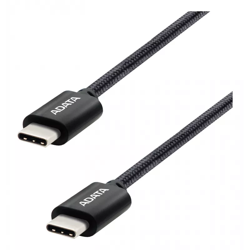 Kábel USB-C na USB-C ADATA CACC-200PN-BK, USB 2.0, 2 m, čierny