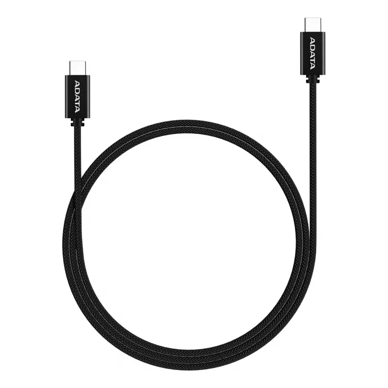Kábel USB-C na USB-C ADATA CACC-200PN-BK, USB 2.0, 2 m, čierny