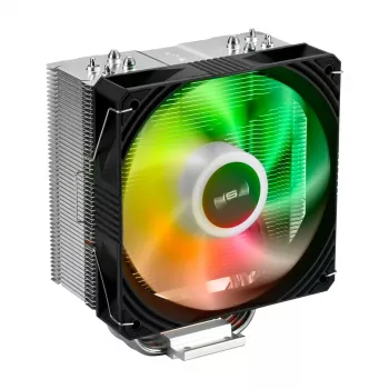 Chladič procesora FSP NE5 vzduchový 120 mm čierny ARGB, ventilátor, 12 cm, 800 RPM, 1600 RPM, 28 sone, čierna