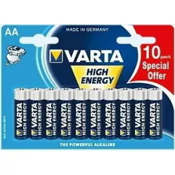 Jednorazová batéria Varta High Energy AA balenie 10 ks