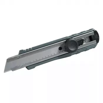 Nôž s lámacími čepeľami STANLEY FATMAX 0-10-421, 18 mm, tlakové liatinové puzdro, posuvná poistka, vedenie čepele z nehrdzavejúcej ocele, klip na opasok, žltý