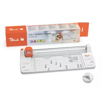 Kreatívny rezač Peach 5 in 1 PC200-20, 5 listov, oranžová, biela, 1 ks
