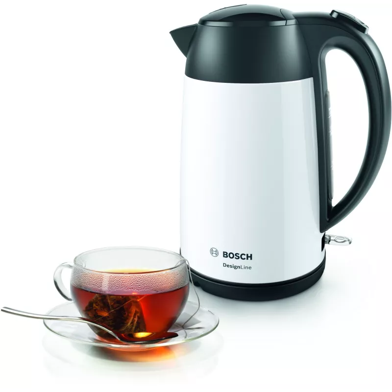 Elektrická kanvica Bosch TWK3P421 1,7 L 2400 W čierna, biela