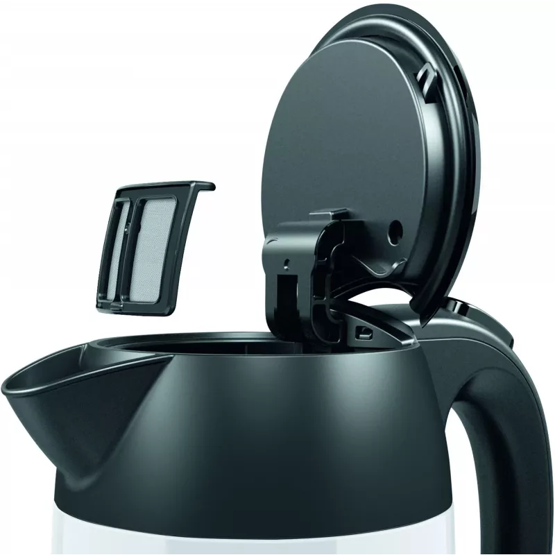 Elektrická kanvica Bosch TWK3P421 1,7 L 2400 W čierna, biela