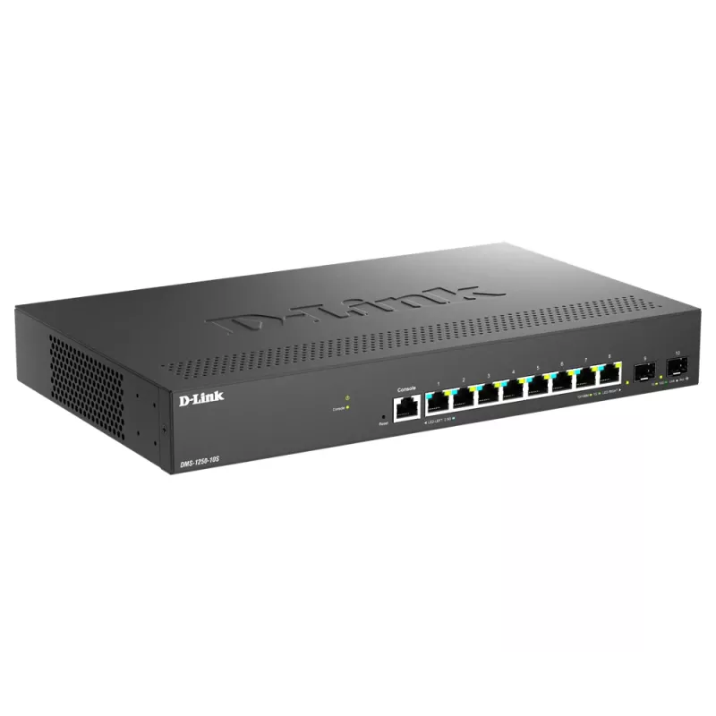 D-Link DMS-1250-10S/E sieťový switch Managed 2.5G Ethernet (100/1000/2500) čierny