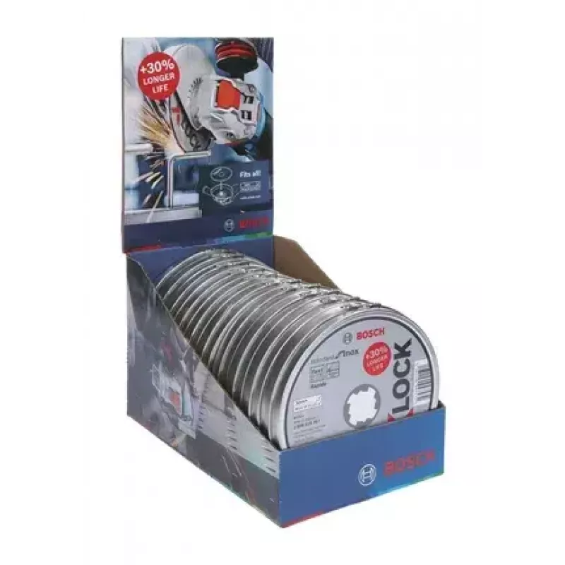 Bosch X-LOCK Rezný kotúč dóza 125 mm Standard for Inox, 10 kusov