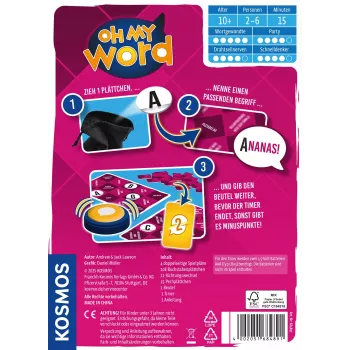 Kosmos Oh my word 684891 párty hra, 2–6 hráčov, 15 min, od 10 rokov
