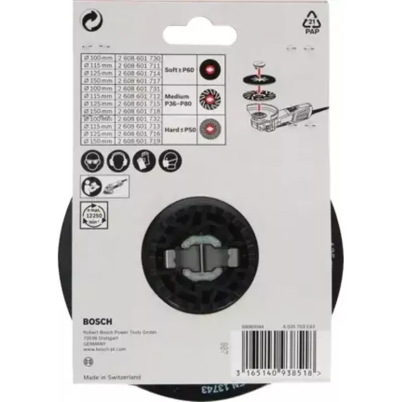 Bosch 2 608 601 712 príslušenstvo k uhlovej brúske nosný tanier