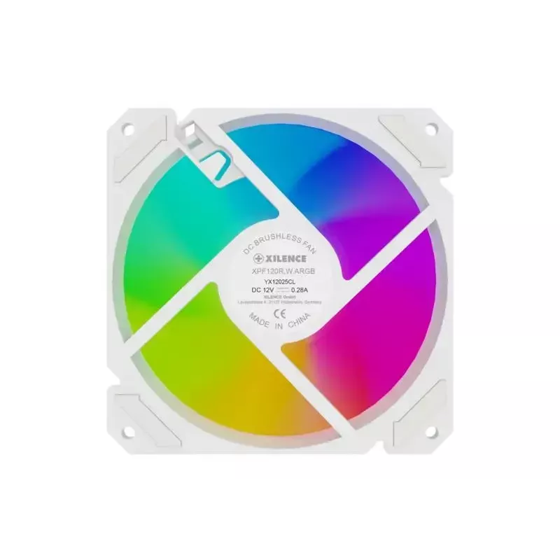 Skriňový ventilátor XILENCE XF066 120 mm PWM ARGB biely — XPF120R.W.ARGB