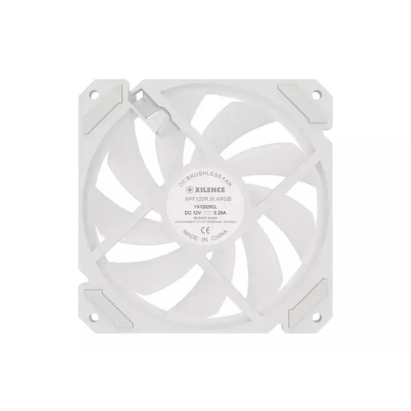 Skriňový ventilátor XILENCE XF066 120 mm PWM ARGB biely — XPF120R.W.ARGB