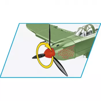 Cobi stavebnica Bell P-39Q Airacobra olivovozelená modelová sada od Cobi