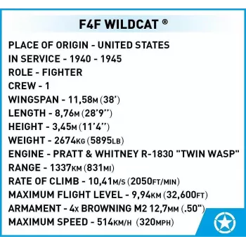 Stavebnica COBI F4F Wildcat Northrop Grumman 375 dielov
